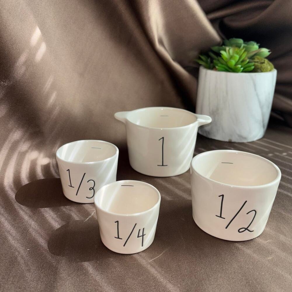Rae dunn nesting ceramic measuring cups new